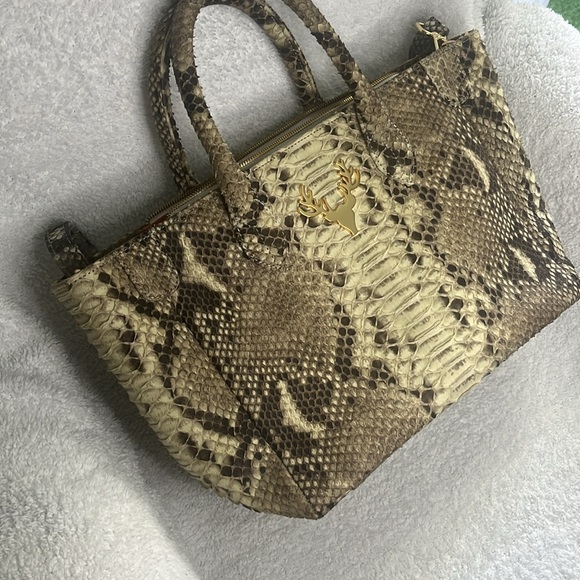 Taxidermy Python Mackie Tote Bag with Shoulder Strap - Picture 8 of 15